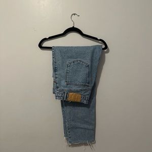Zara High waisted Distressed Jeans